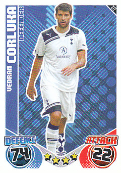Vedran Corluka Tottenham Hotspur 2010/11 Topps Match Attax #277